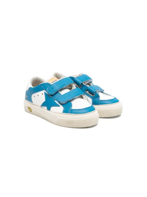 Golden Goose Kids May School touch-strap sneakers