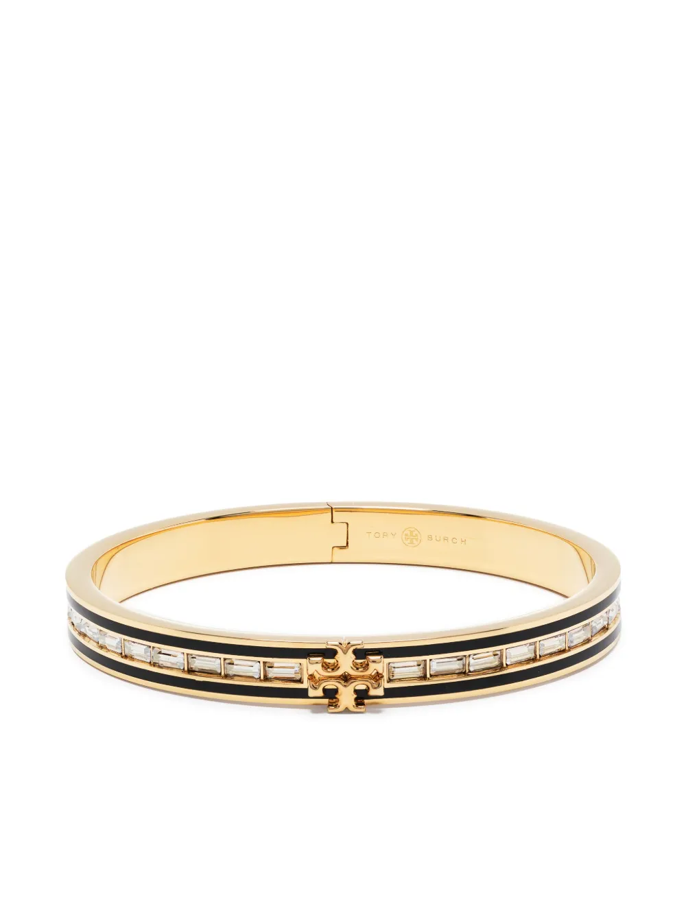 Image 1 of Tory Burch Kira logo-plaque bracelet