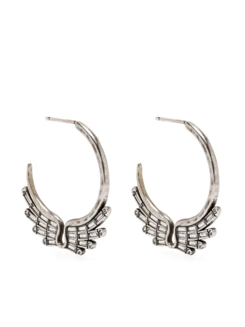 Zadig&Voltaire Rock Over half-hoop earrings