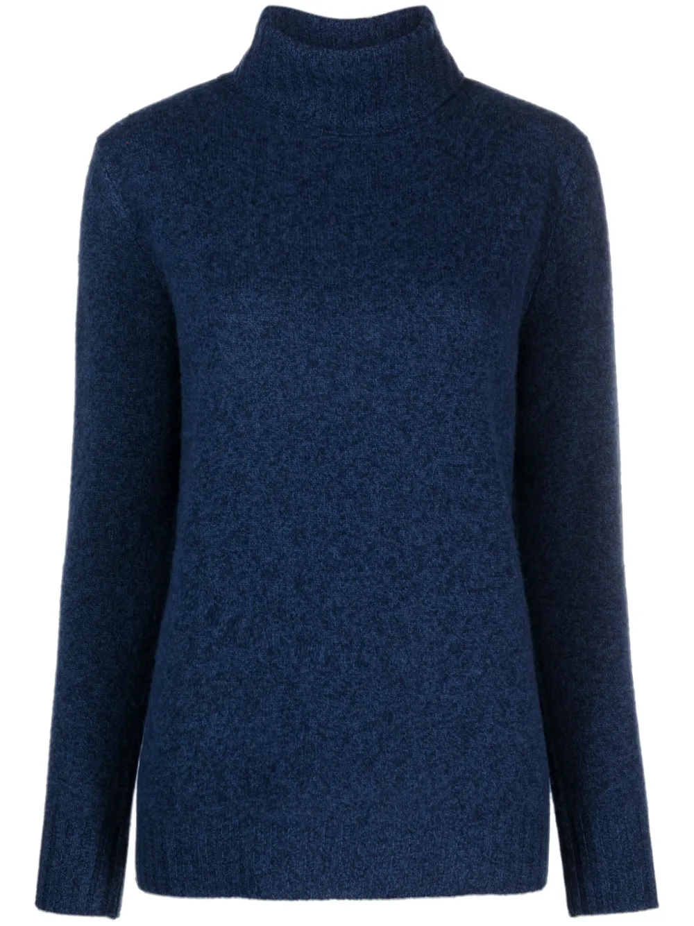 Aspesi Roll-neck Wool Jumper In Blue