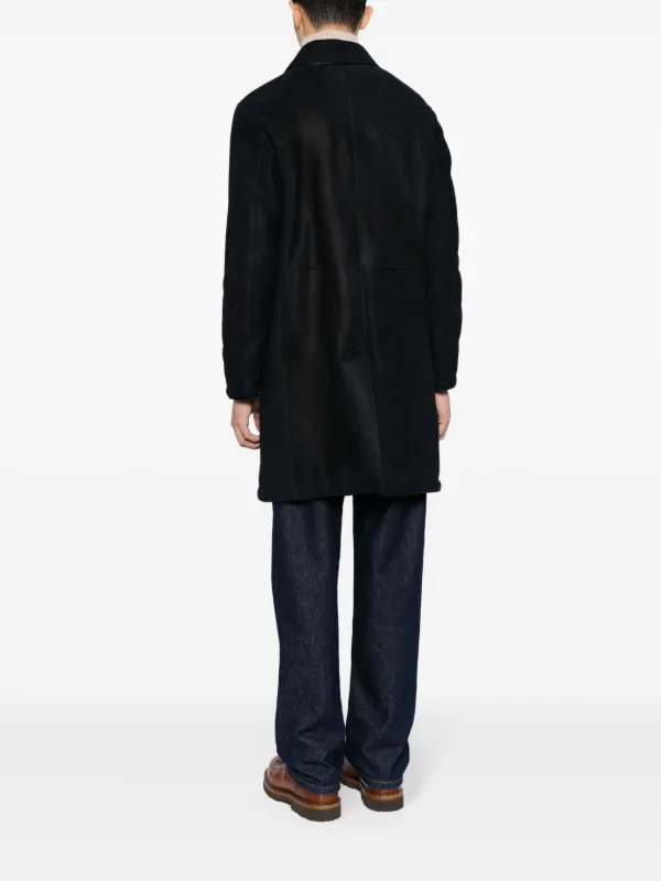 Brioni レザー シングルコート | ブラック | FARFETCH JP