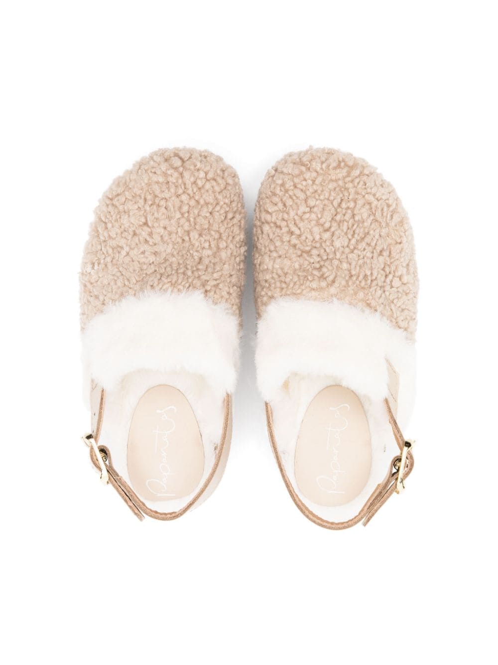 Shop Eli1957 Shearling-detailed Slingback Clogs In Neutrals