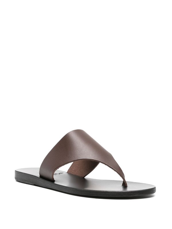 Flip Flop - Thong men Greek Leather sandals, slipers Men, Tan