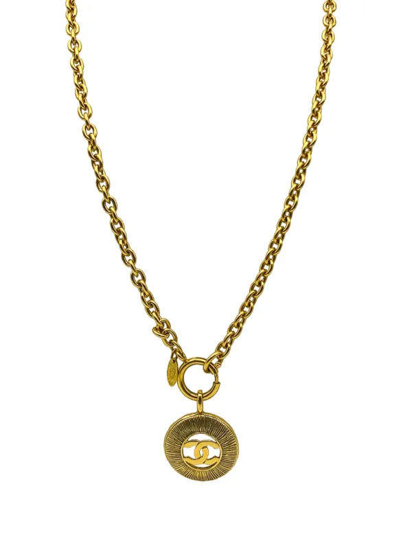 CHANEL Pre-Owned 1980s Sunburst ネックレス | ゴールドトーン 