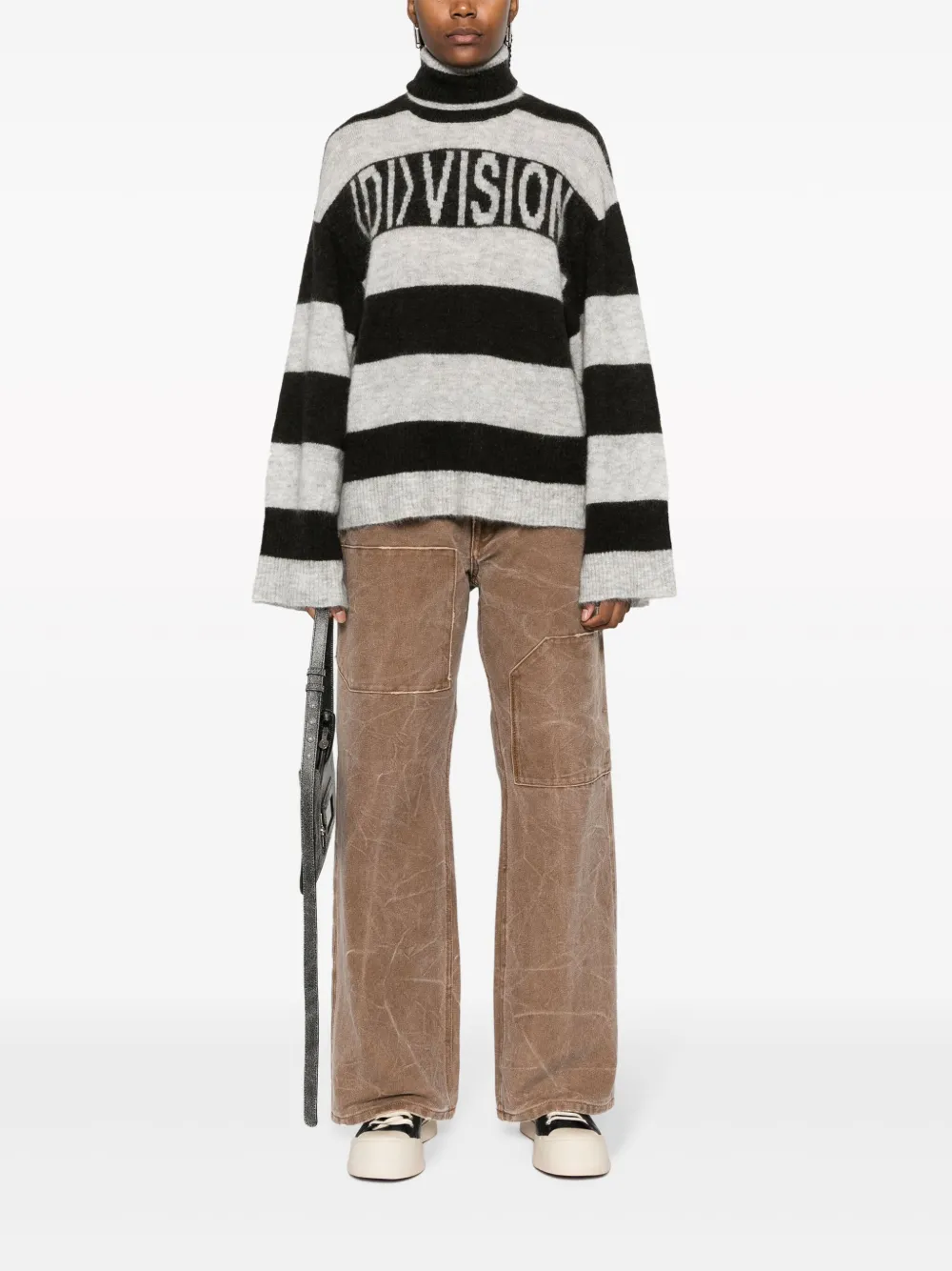(di)vision  striped logo-intarsia jumper | Knitted Sweaters | Image 2