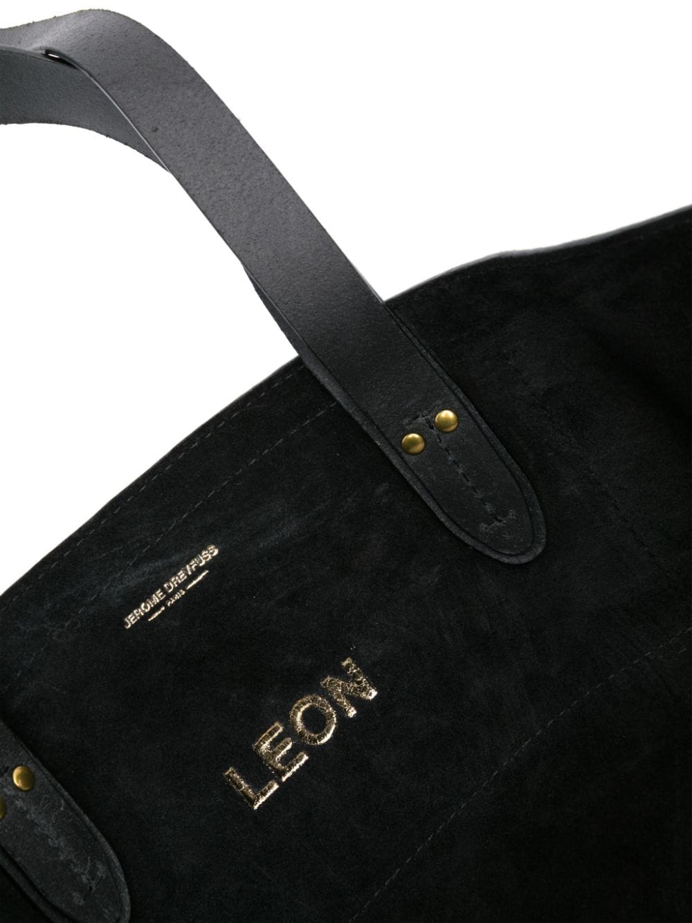 Shop Jérôme Dreyfuss Leon Suede Tote Bag In Black
