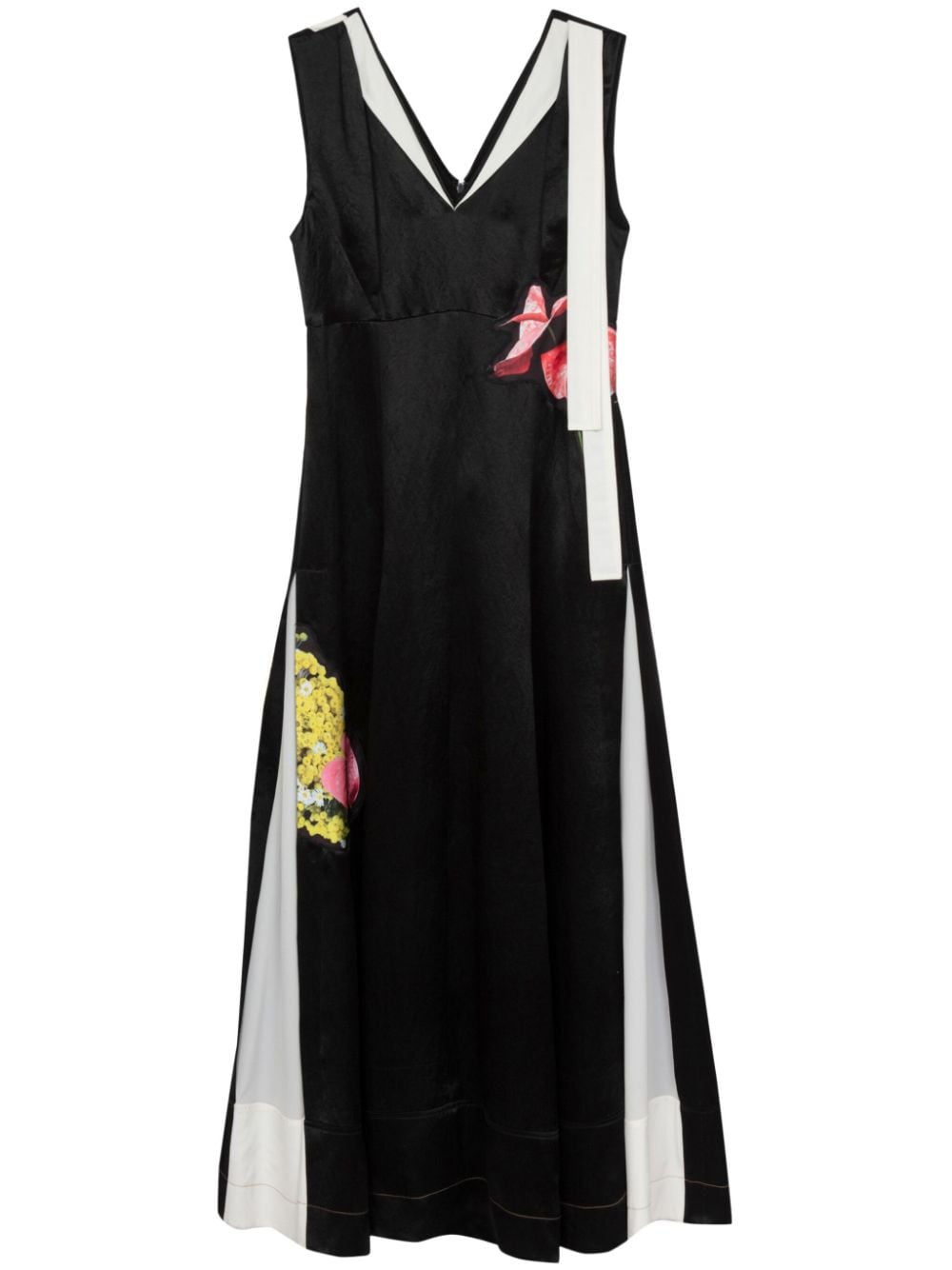 3.1 Phillip Lim / フィリップ リム Floral Bouquet Sleeveless Gown In Black