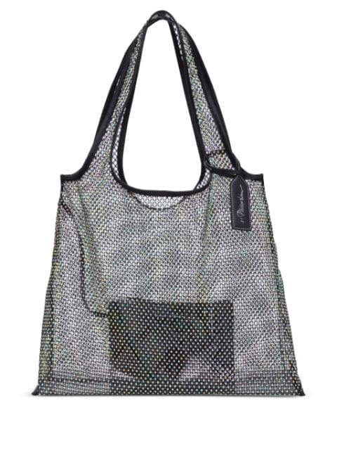 3.1 Phillip Lim bolsa de hombro con detalles de cristal