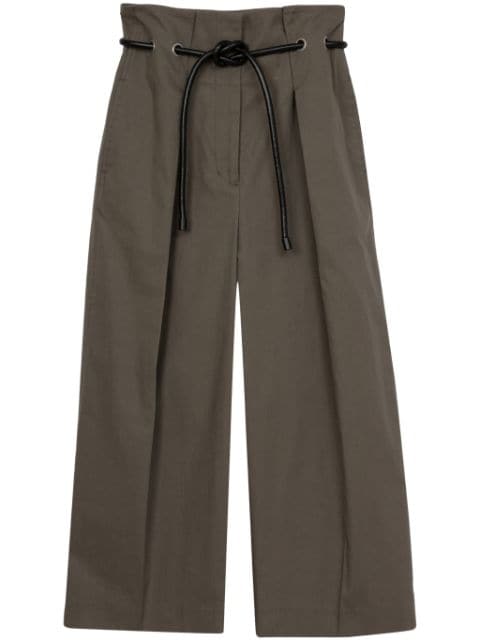 3.1 Phillip Lim wide-leg belted cropped trousera