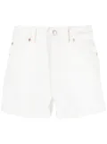 Alexander Wang high-rise denim mini shorts - White