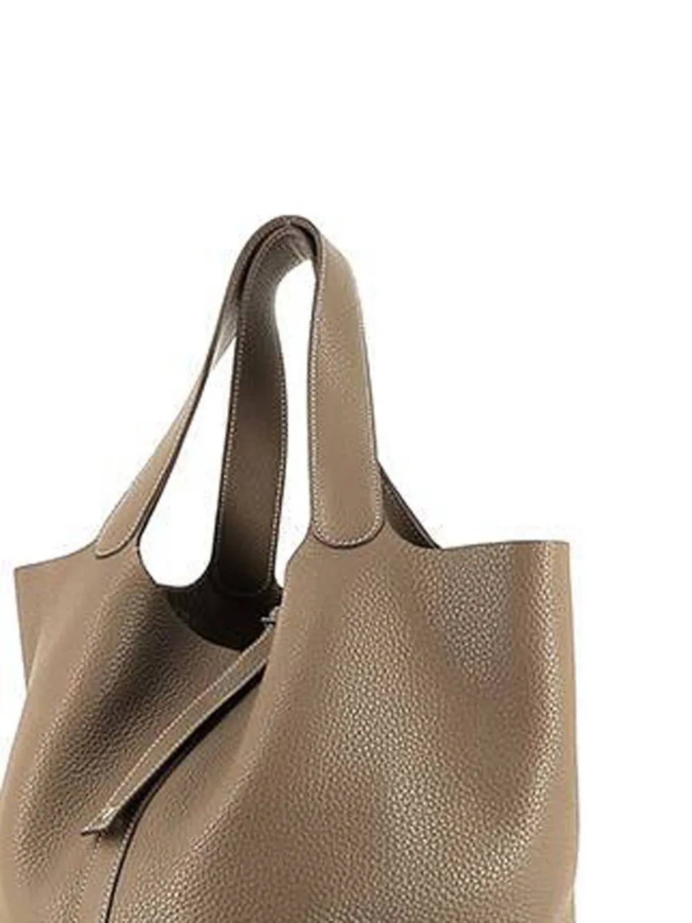 Pre-owned Hermes  Picotin Tote Bag In Brown