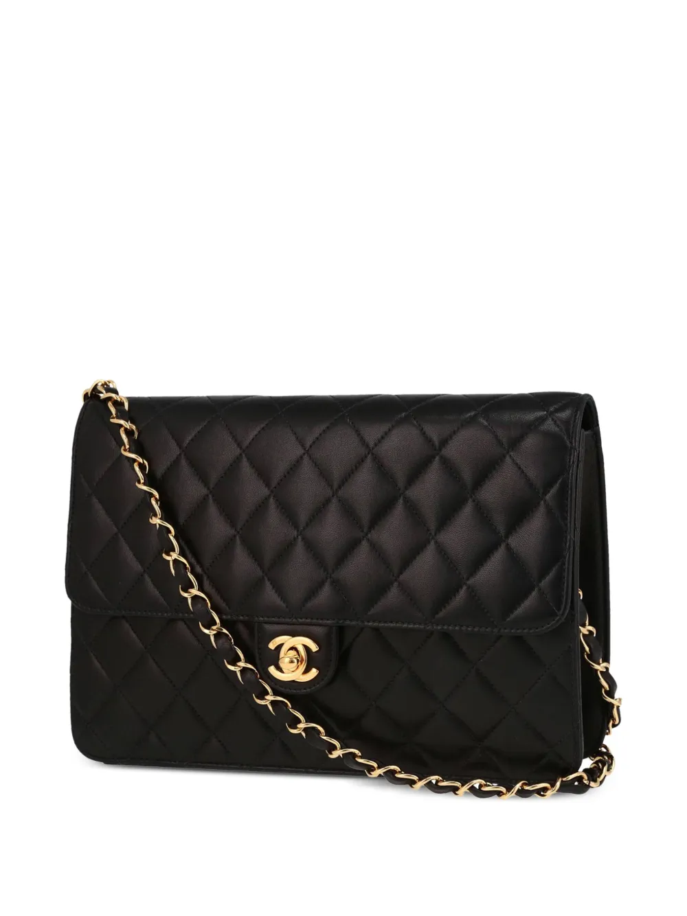 Pre-owned Chanel 2002 Timeless Shoulder Bag In Black