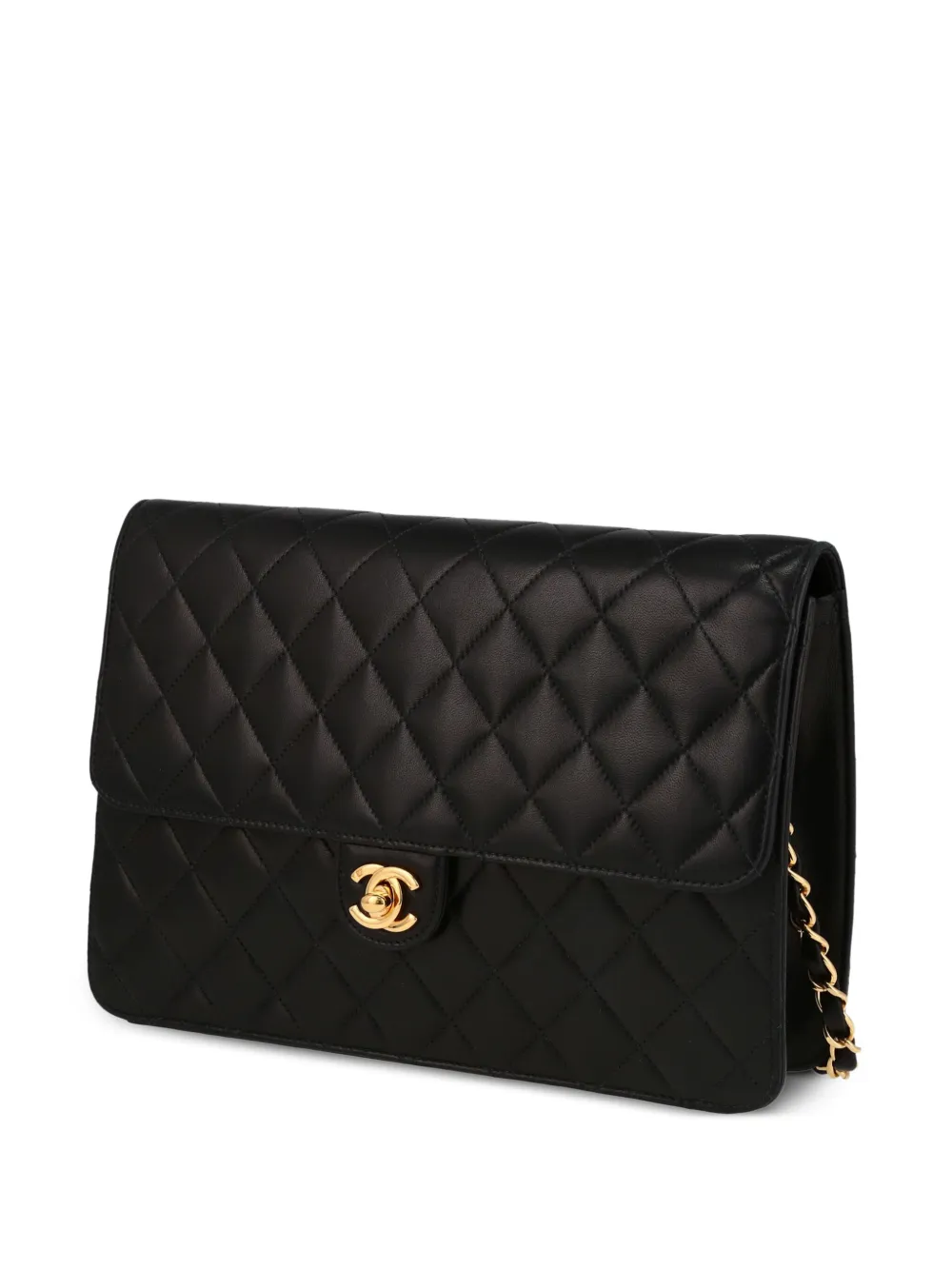 Pre-owned Chanel 2002 Timeless Shoulder Bag In Black