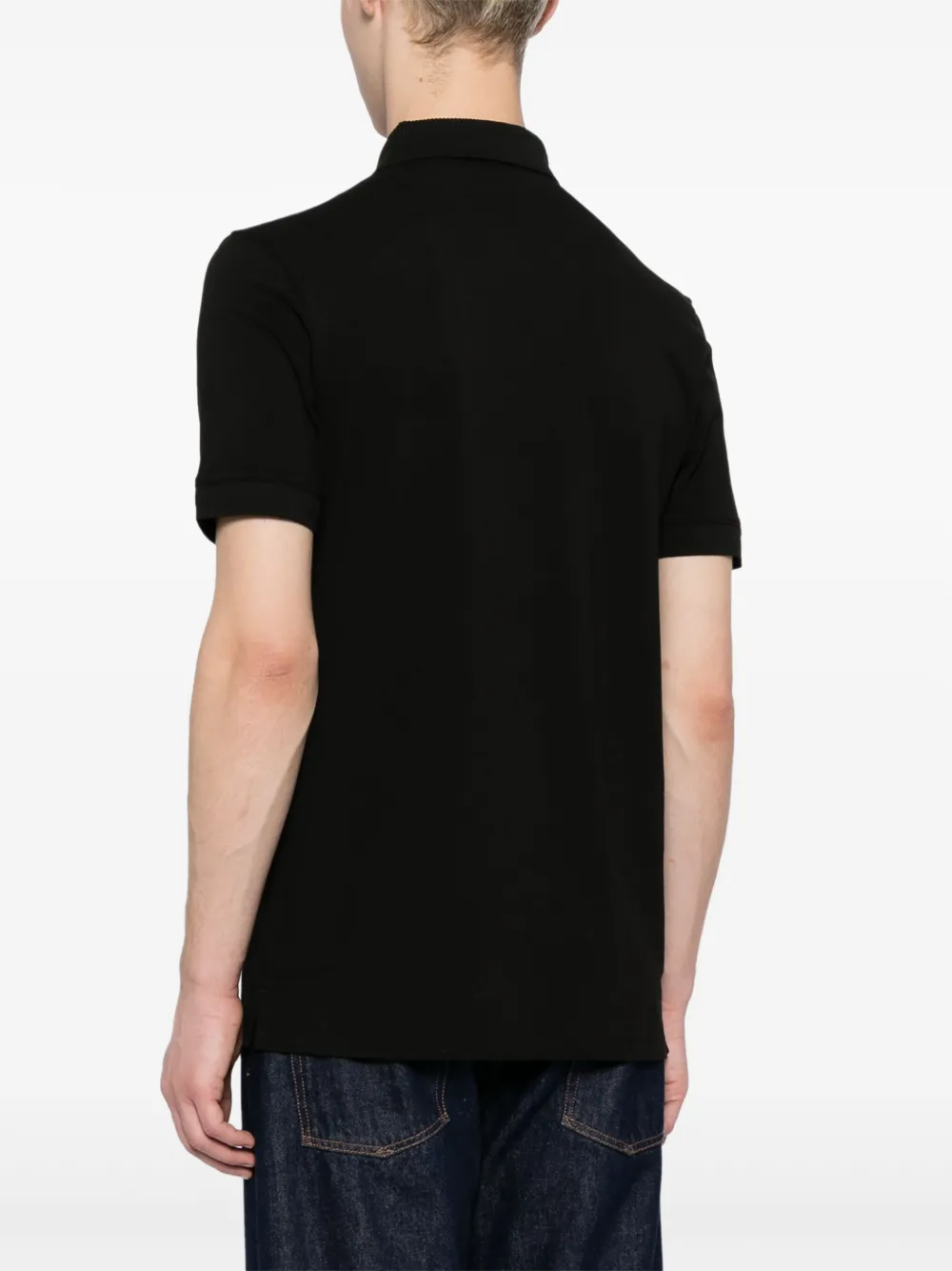 HUGO Poloshirt met logopatch Zwart