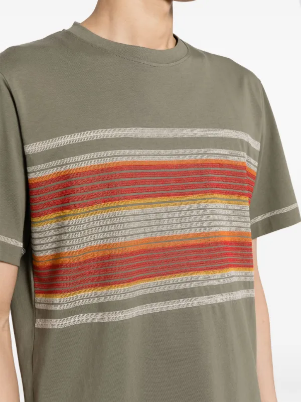 【CRAIG GREEN】コットン FLATLOCK STRIPE TSHIRT Craig Green Flatlock Stripe T-shirt | Green | FARFETCH CA
