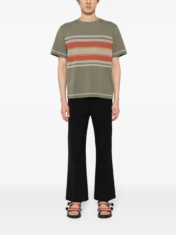 【CRAIG GREEN】コットン FLATLOCK STRIPE TSHIRT Craig Green Flatlock Stripe T-shirt | Green | FARFETCH CA