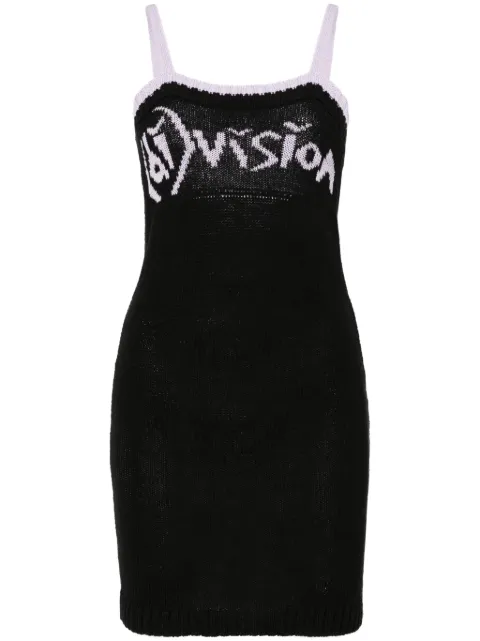 (di)vision  logo-intarsia knitted mini dress