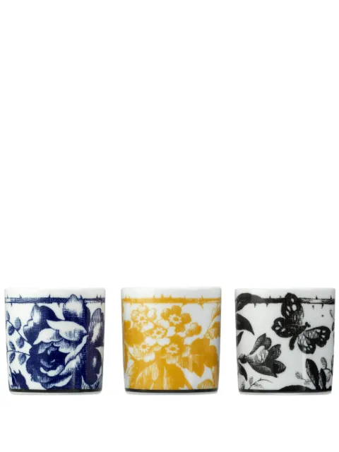Gucci Herbarium-print porcelain candles (set of three)