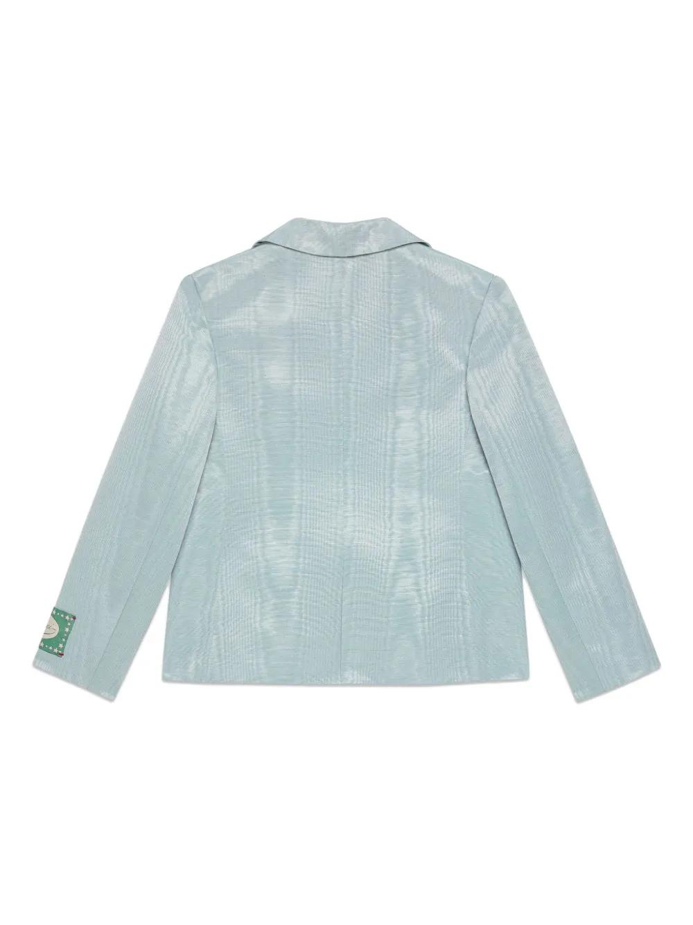 Gucci Kids Blazer met enkele rij knopen en logopatch - Blauw