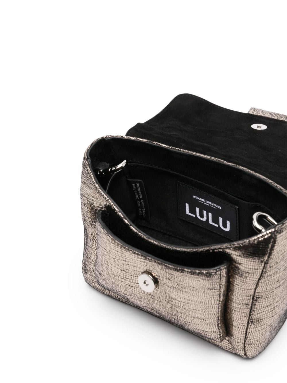 Shop Jérôme Dreyfuss Small Lulu Leather Cross Body Bag In Gold