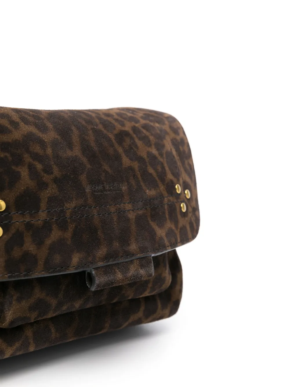 Jérôme Dreyfuss Lulu kleine leren crossbodytas Bruin