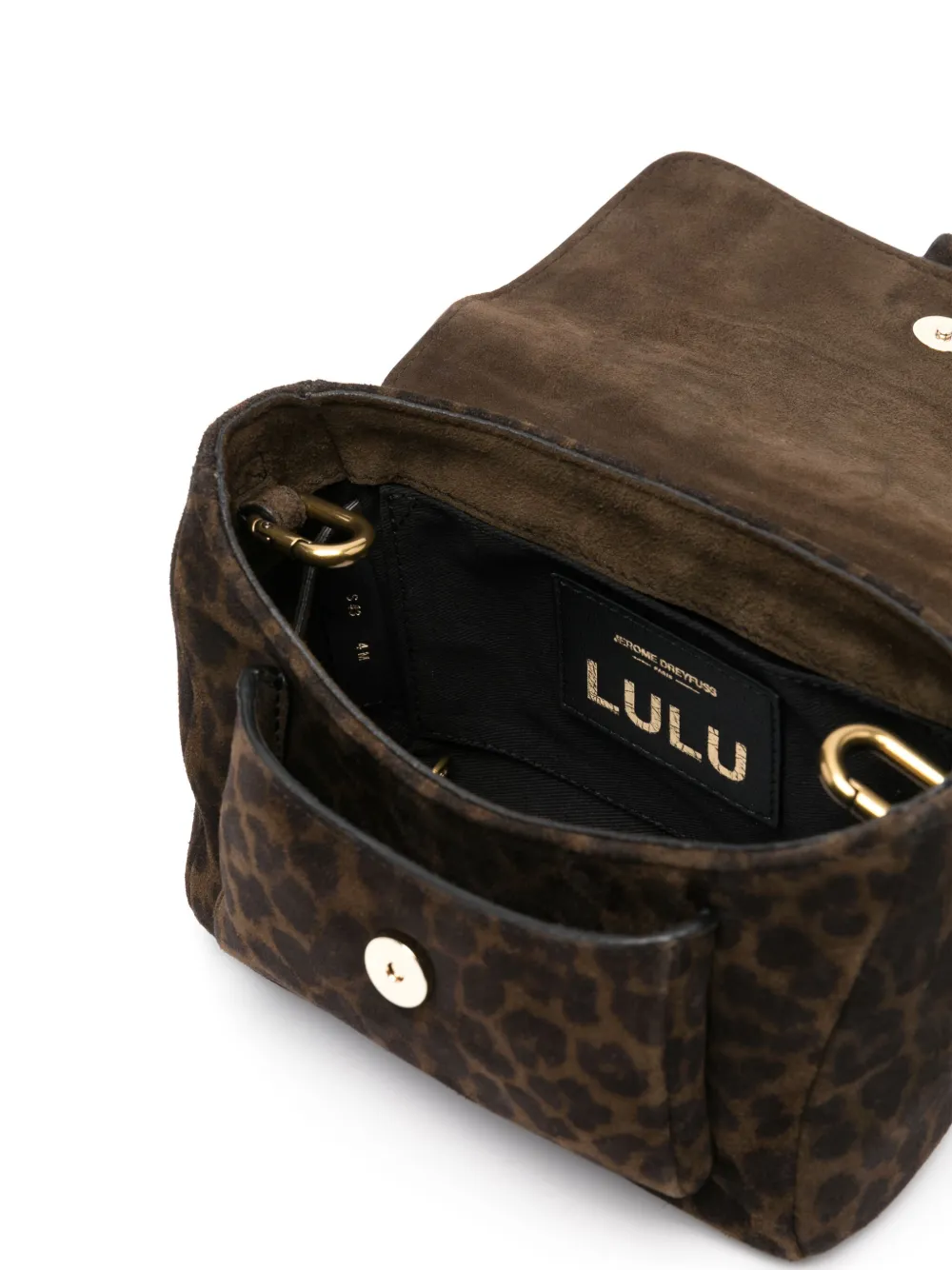 Jérôme Dreyfuss Lulu kleine leren crossbodytas Bruin