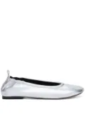 3.1 Phillip Lim ID metallic-finish ballerina shoes - Silver