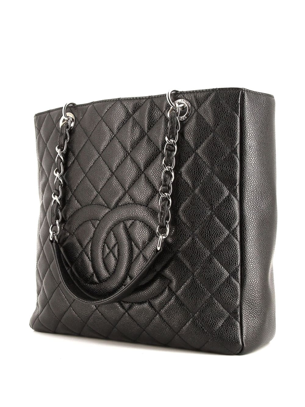 Pre-owned Chanel Grand Shopping 托特包（2013年典藏款） In Black