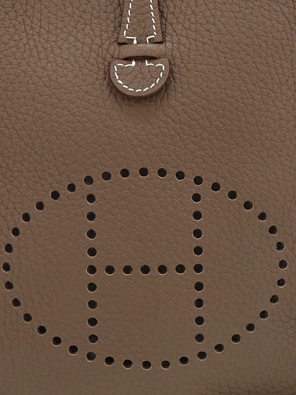 Pre-owned Hermes 2022 Mini Evelyne Shoulder Bag In Brown
