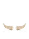 Adina Reyter 14kt yellow gold Large Flight Wings diamond earrings