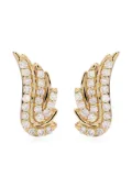 Adina Reyter 14kt yellow gold Wing diamond stud earrings