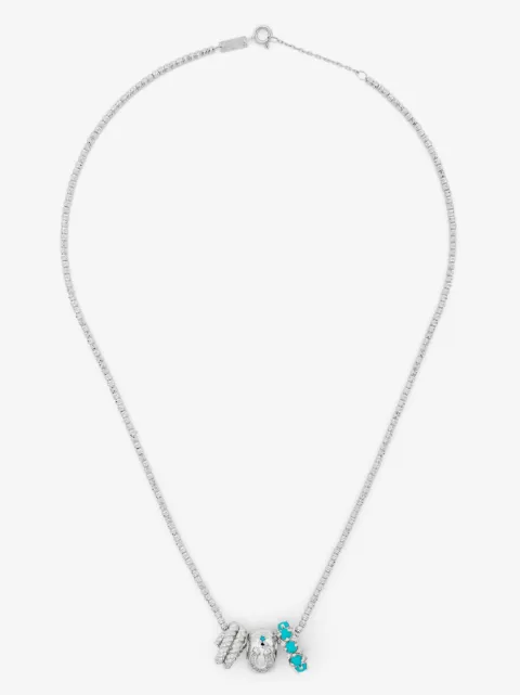Adina Reyter collar Space Cowboy en plata de ley con diamante