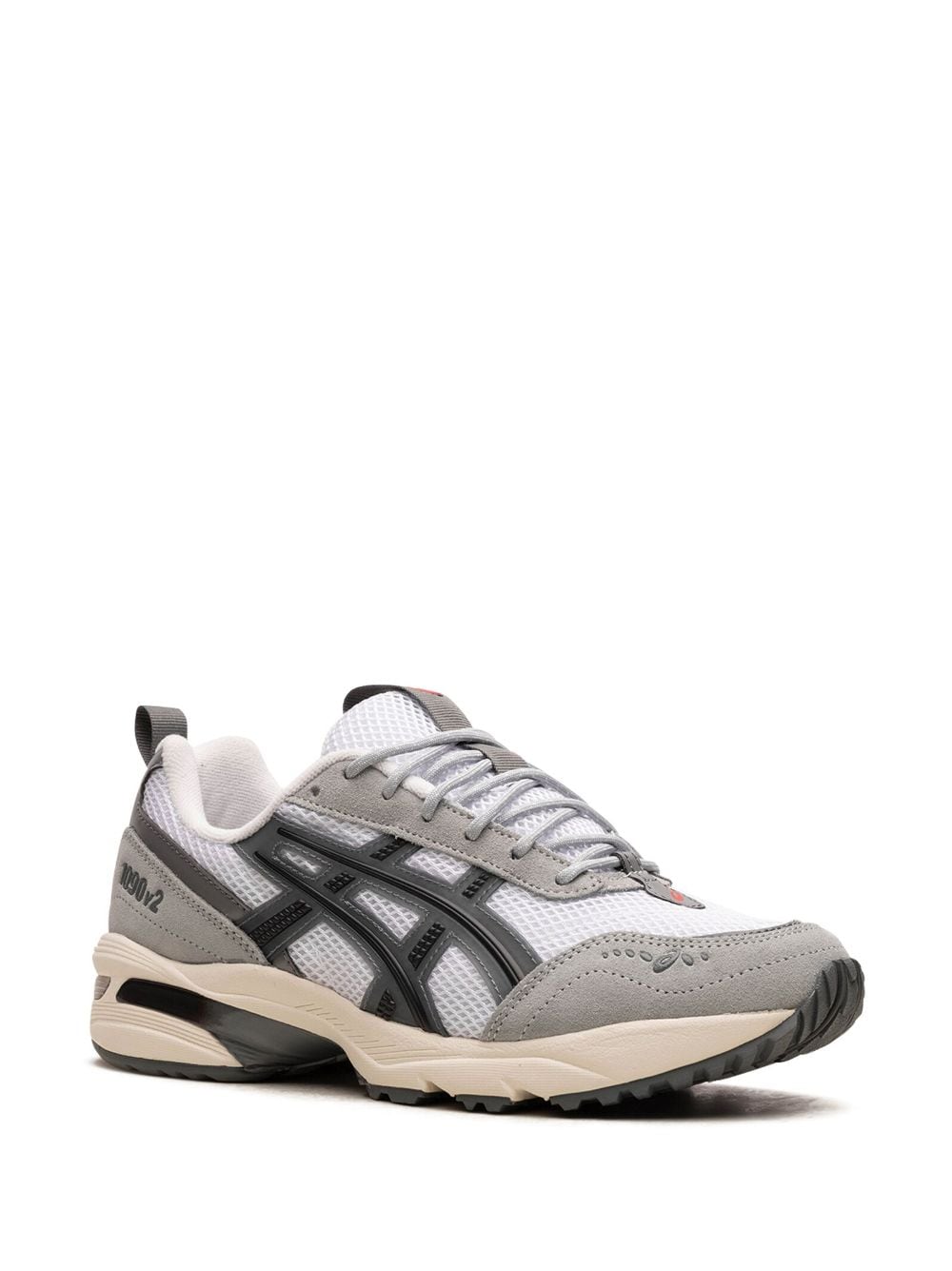 Shop Asics Gel-1090 V2 "white/steel Grey" Sneakers
