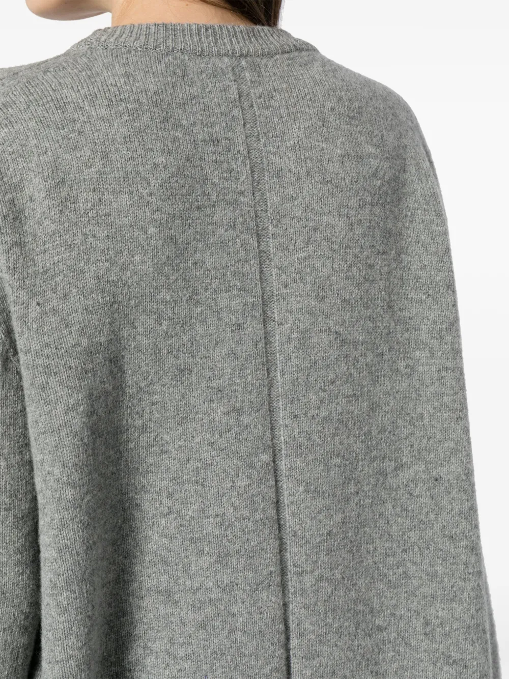 The Row Ophelia Wool-cashmere Sweater In Grey