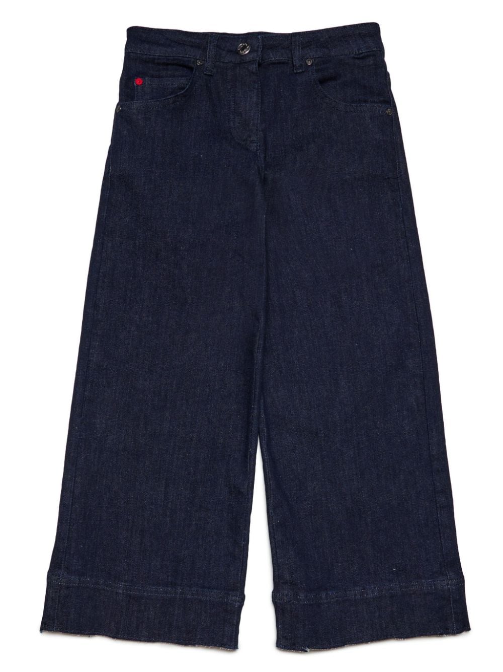 MAX&Co. Kids Cropped jeans met wijde pijpen Blauw