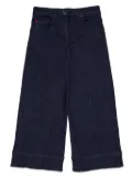 MAX&Co. Kids cropped wide-leg jeans - Blue