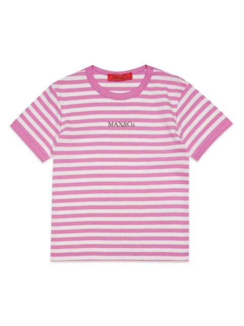 MAX&Co. Kids striped cotton T-shirt