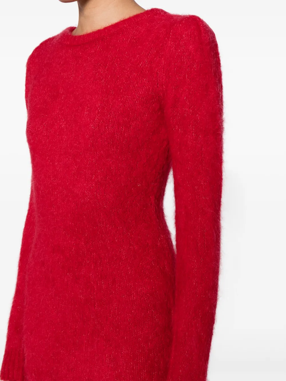 Ba&Sh Tunia mini-jurk met open rug Rood
