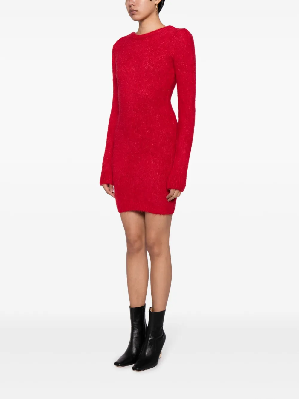 Ba&Sh Tunia mini-jurk met open rug Rood