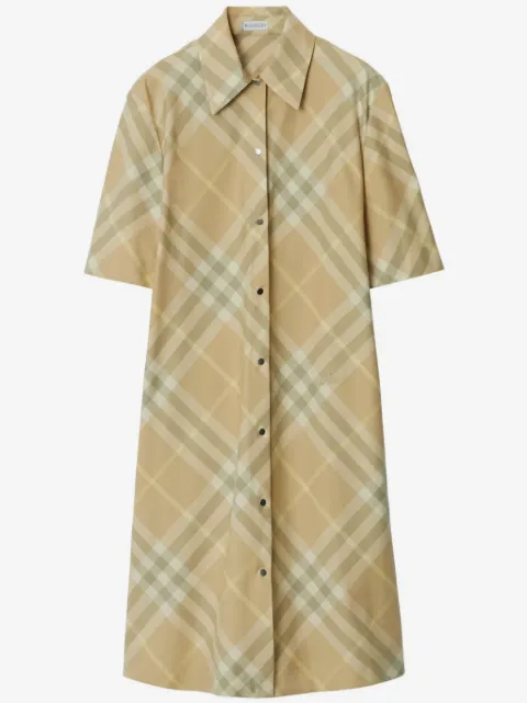 Burberry Vintage-check cotton shirt dress