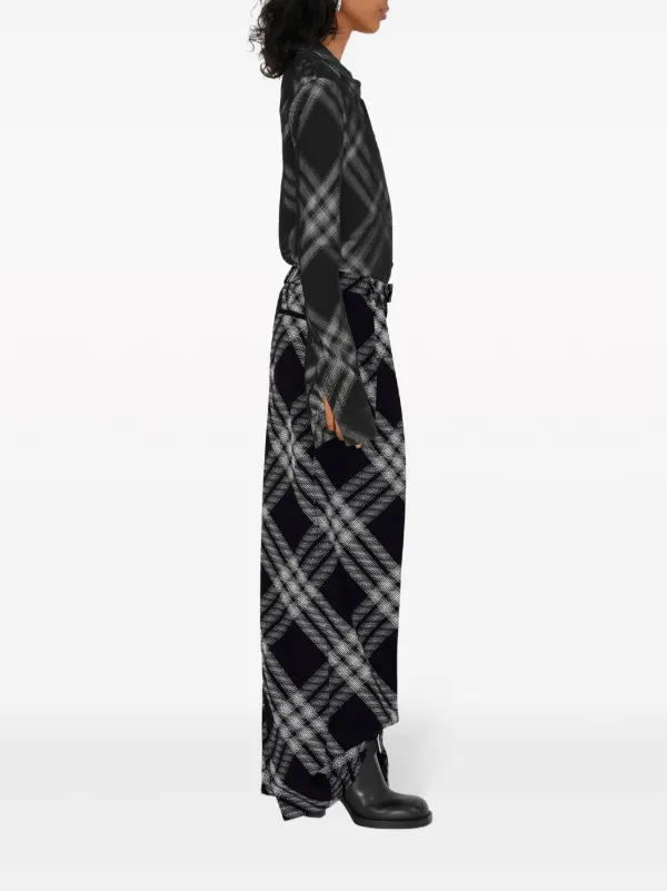 パンツ BURBERRY CHECK WOOL TROUSERS Burberry House Check Wool Trousers 50 Wool in Brown for Men
