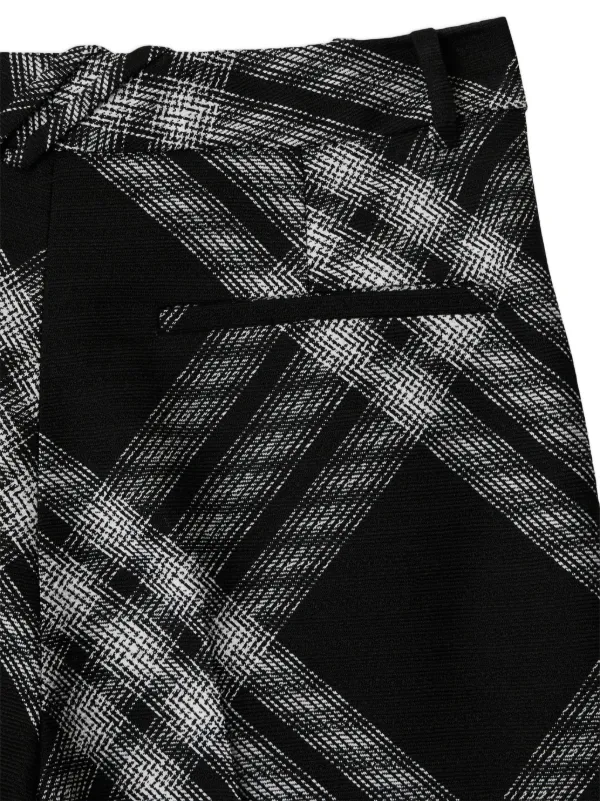Burberry Vintage Check Wool Trousers | Black | FARFETCH CA