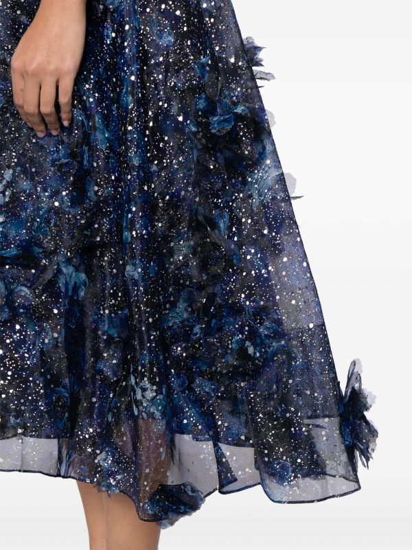 Marchesa notte navy mena 2024 dress