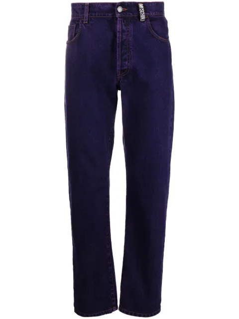 Moschino tapered-leg coloured jeans