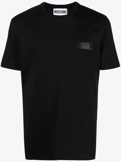 Moschino logo-appliqué cotton T-shirt