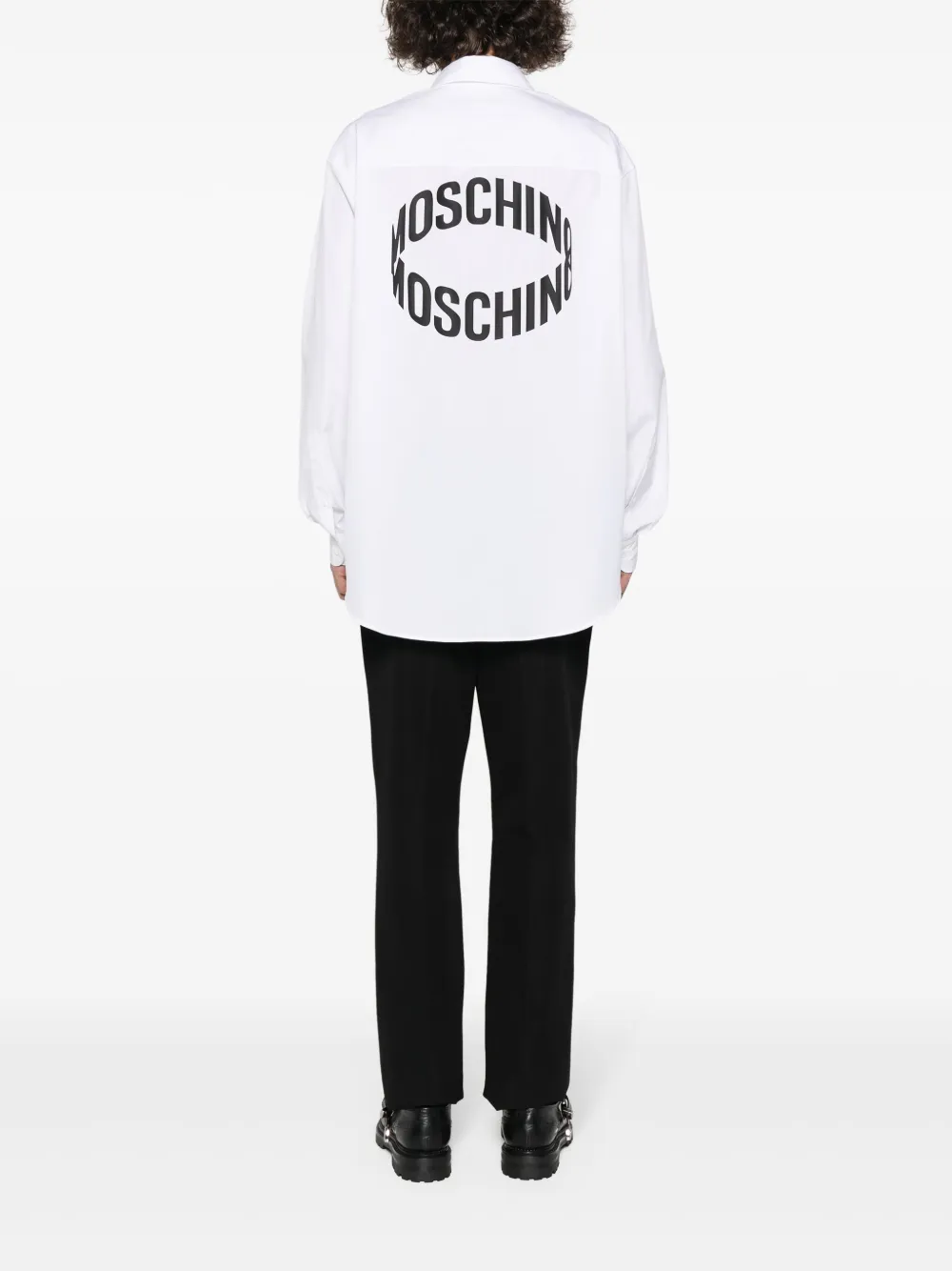 Moschino Overhemd met logoprint Wit