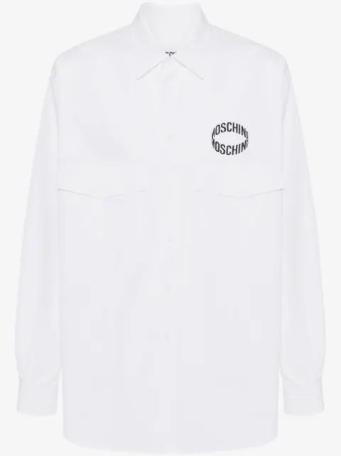 Moschino logo-print cotton shirt 