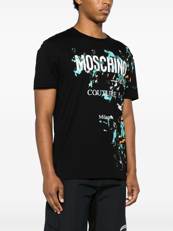 Moschino logo-print Cotton T-shirt - Farfetch