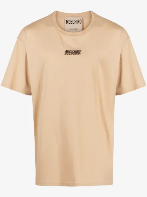 Moschino logo-embroidered cotton T-shirt