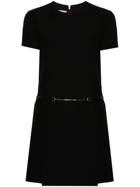Gucci Horsebit-detail wool minidress